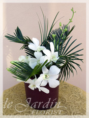 Custom Made Upscale White Flower Arrangements